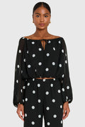 Dallas Top in Polka Dot