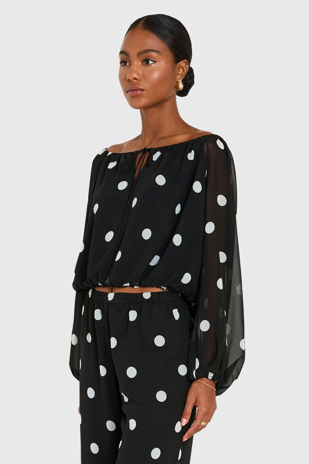 Dallas Top in Polka Dot