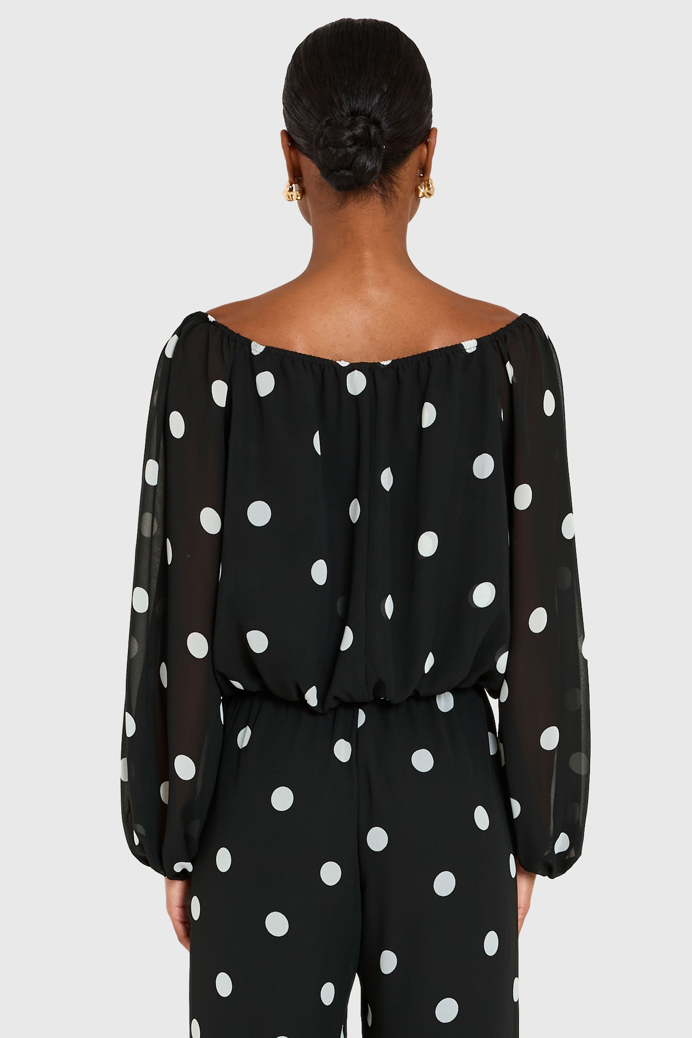 Dallas Top in Polka Dot