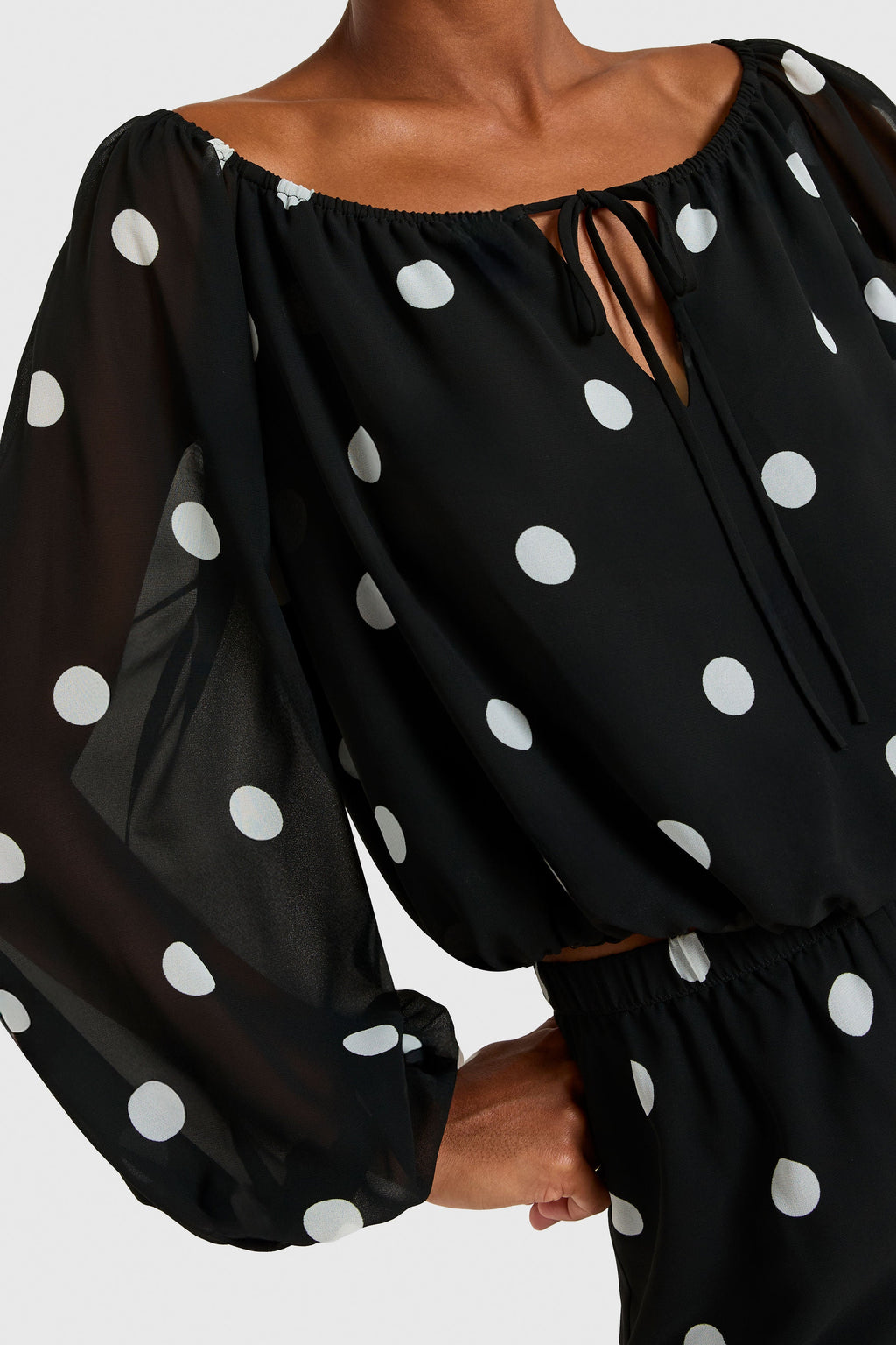 Dallas Top in Polka Dot