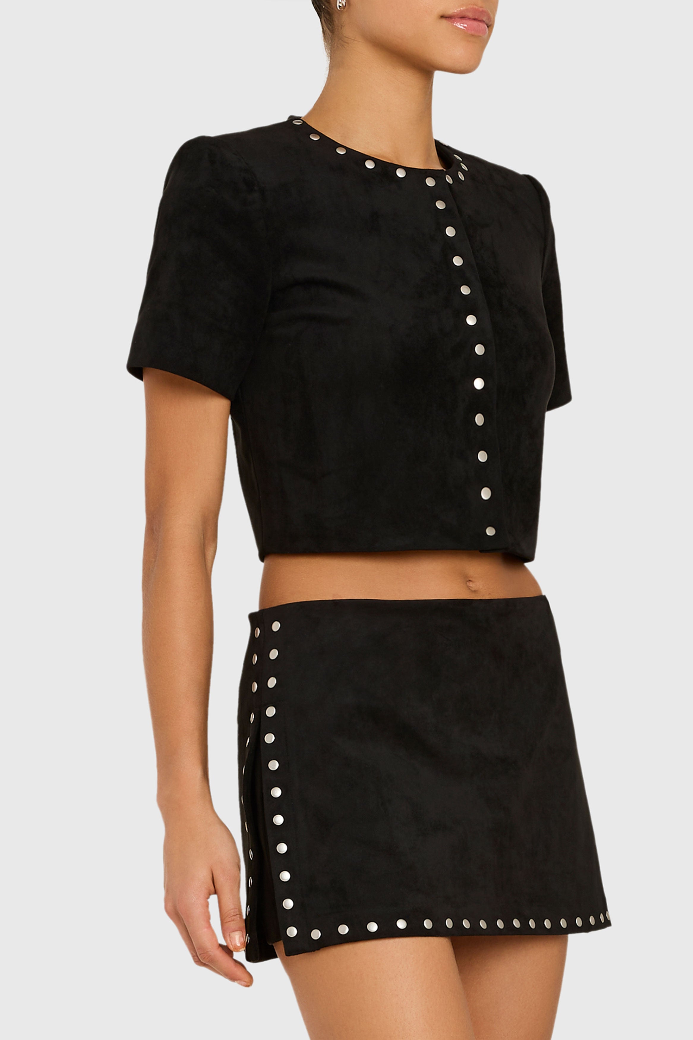 Braswell Top in Suede