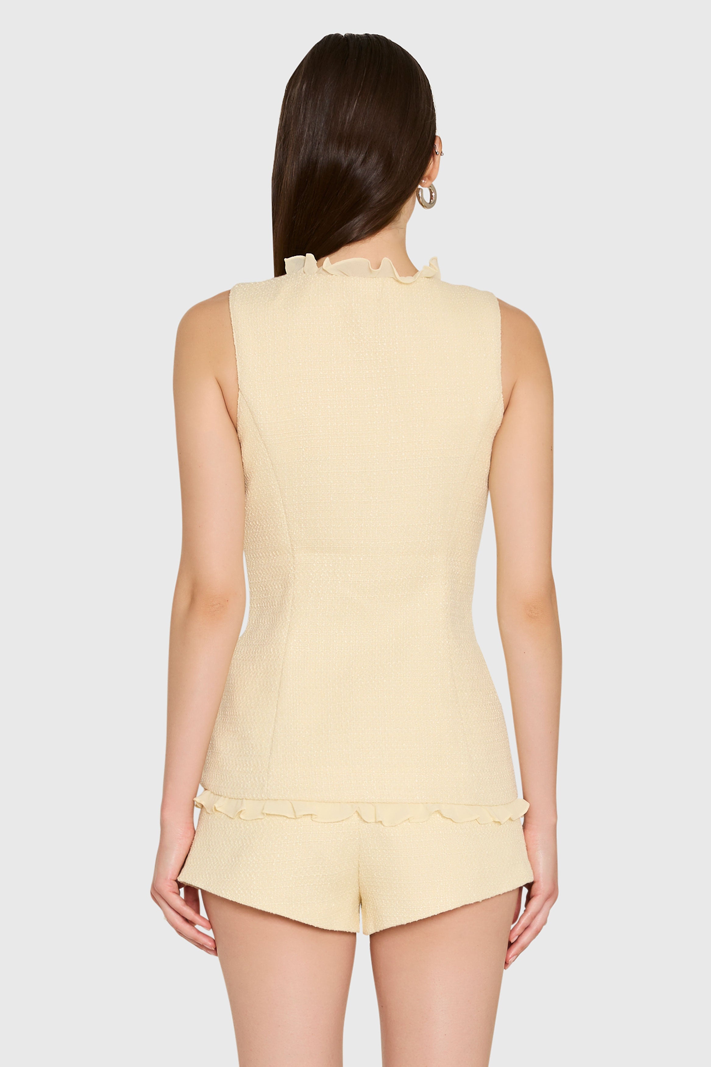 Kya Top in Camellia Tweed